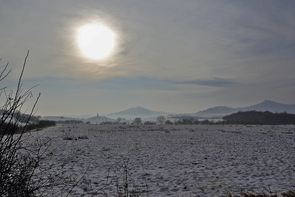 Stimmung am 25.12. 12 im Böhmischen Mittelgebirge