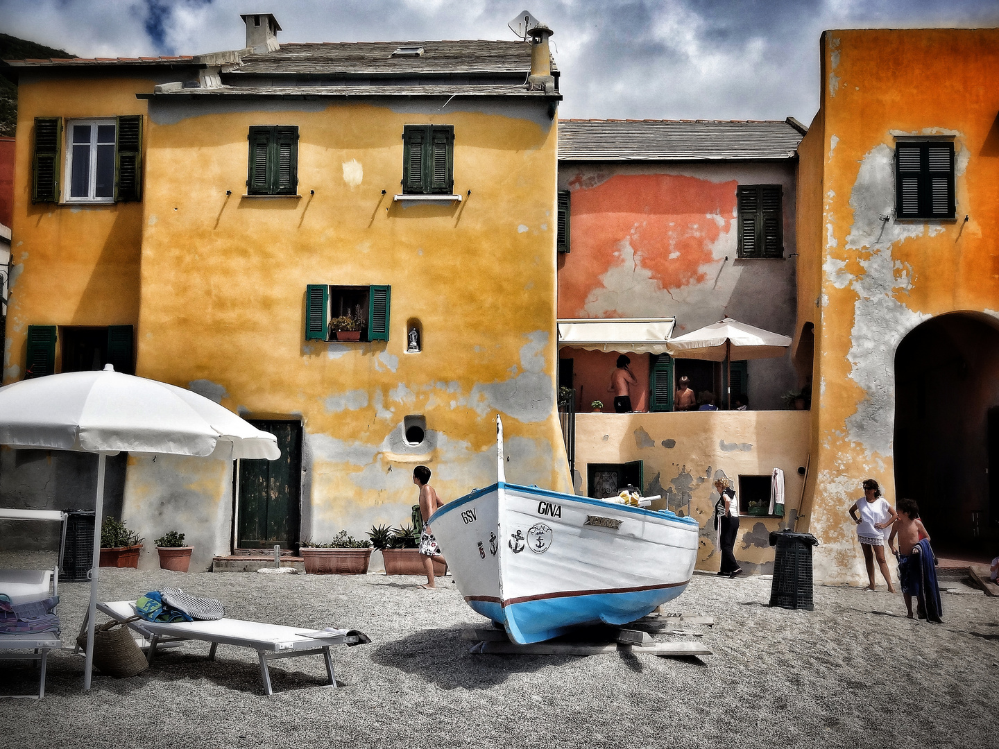 Stimmung an der ligurischen Küste