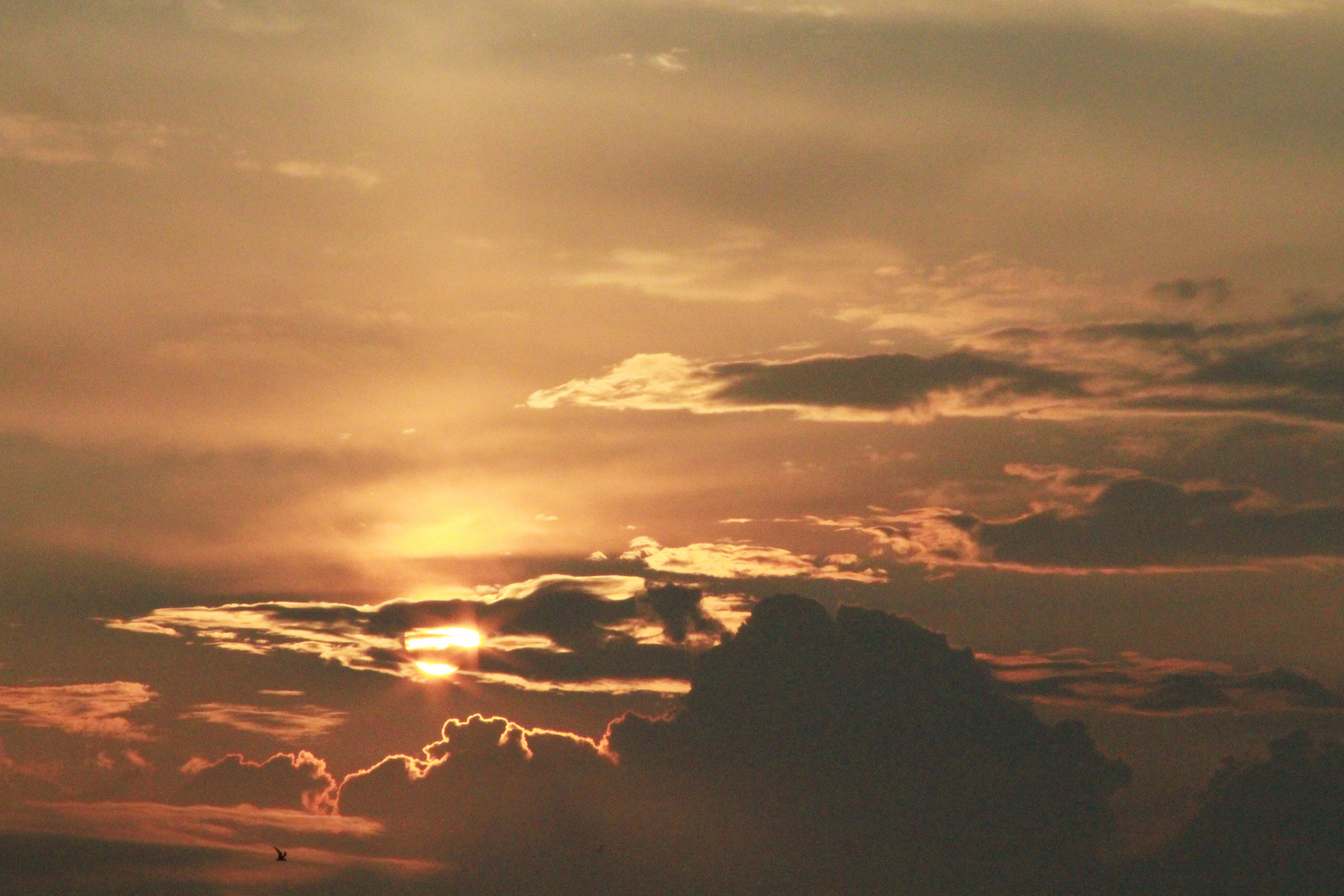 Stimmung beim Sonnenuntergang