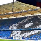 Stimmung im Hamburger Volksparkstadion...