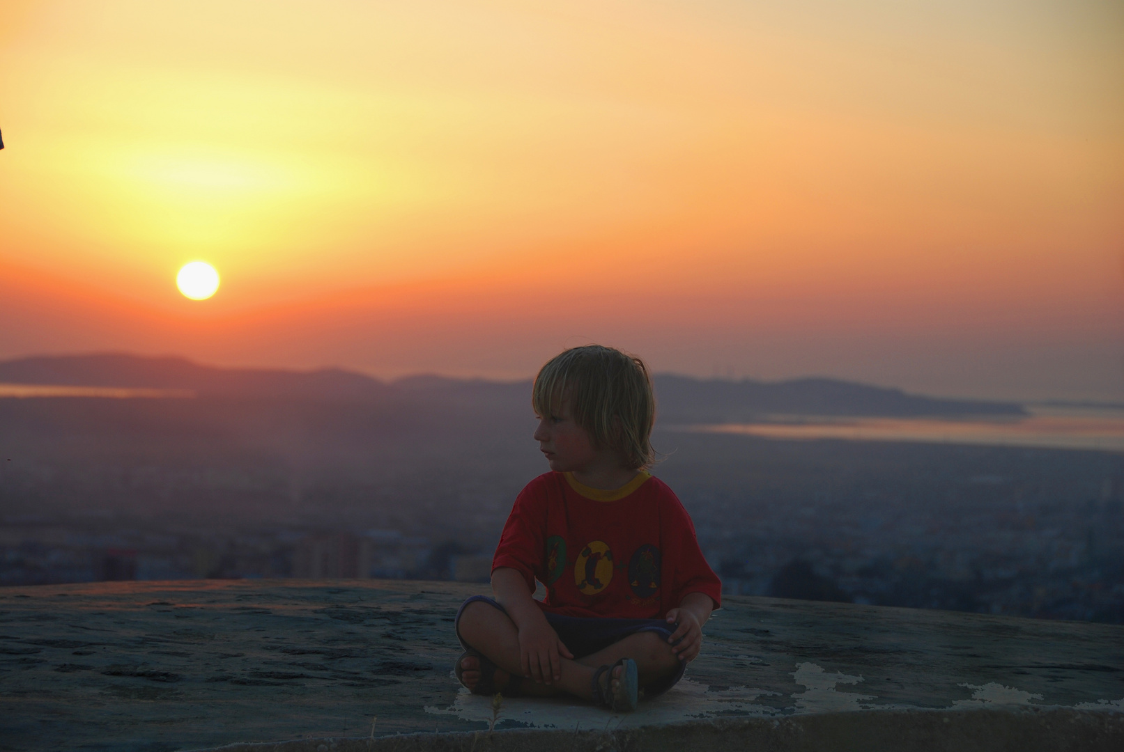 Stimmung im Sonnenuntergang