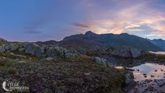 Stimmung nach Sonnenuntergang auf dem Grimselpass