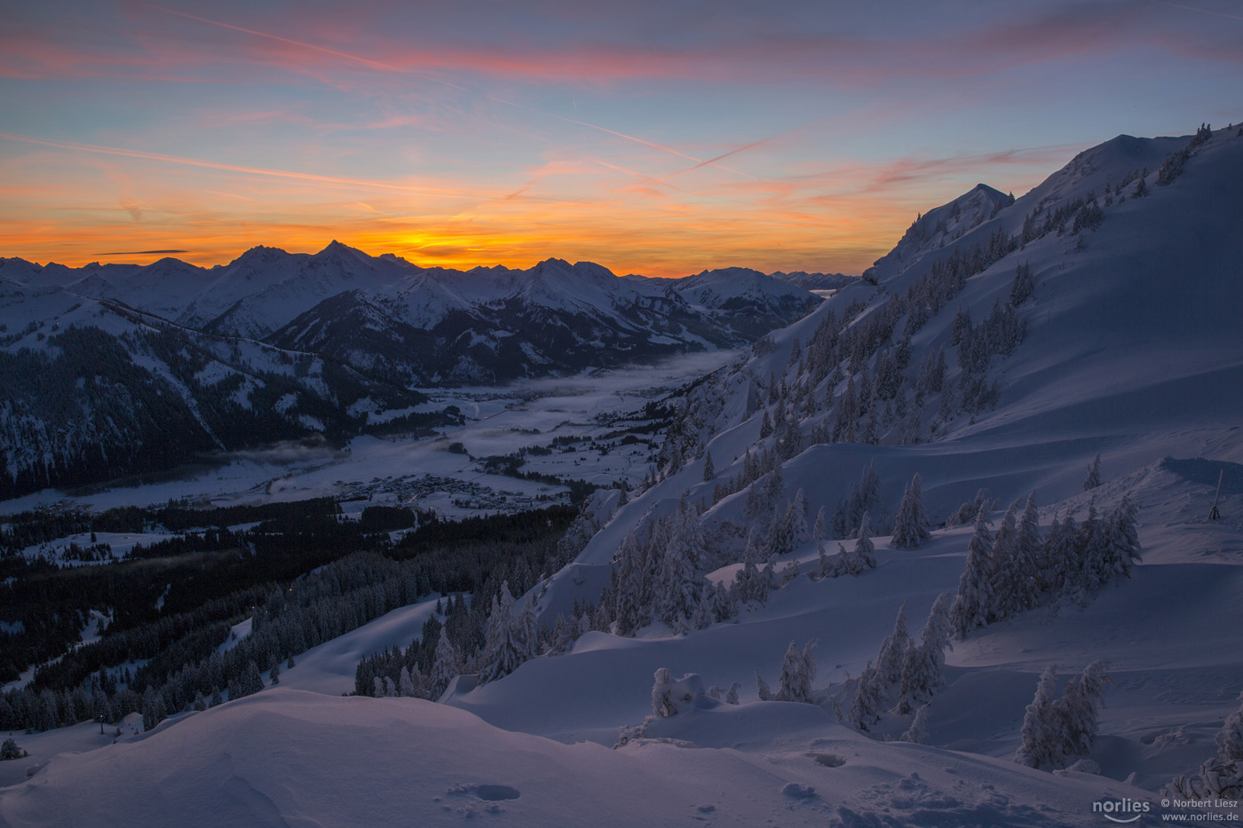 Stimmung über dem Tannheimer Tal