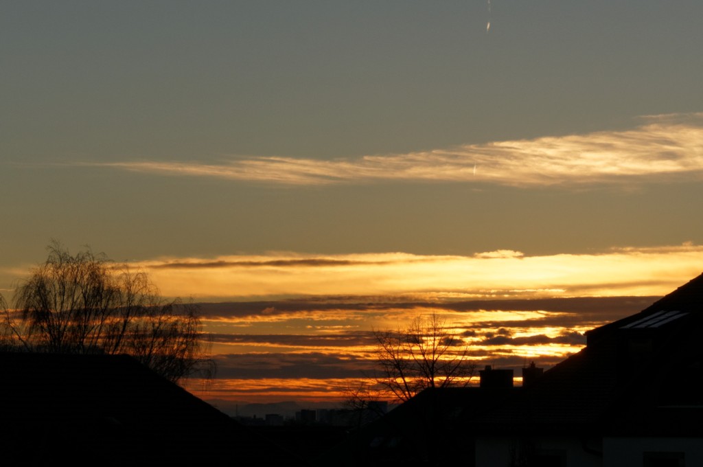 Stimmung vor dem Sonnenaufgang