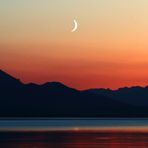 Stimmungsbild "CHIEMSEE und der Mond"