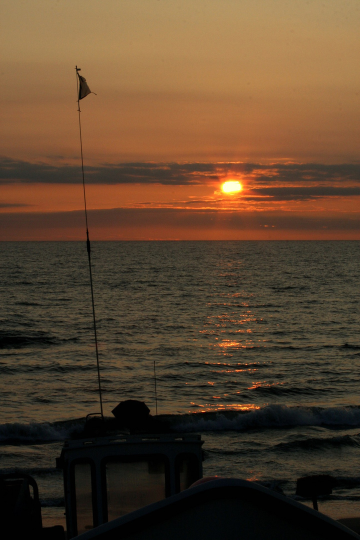 Stimmungsvoller Abend an der Nordsee