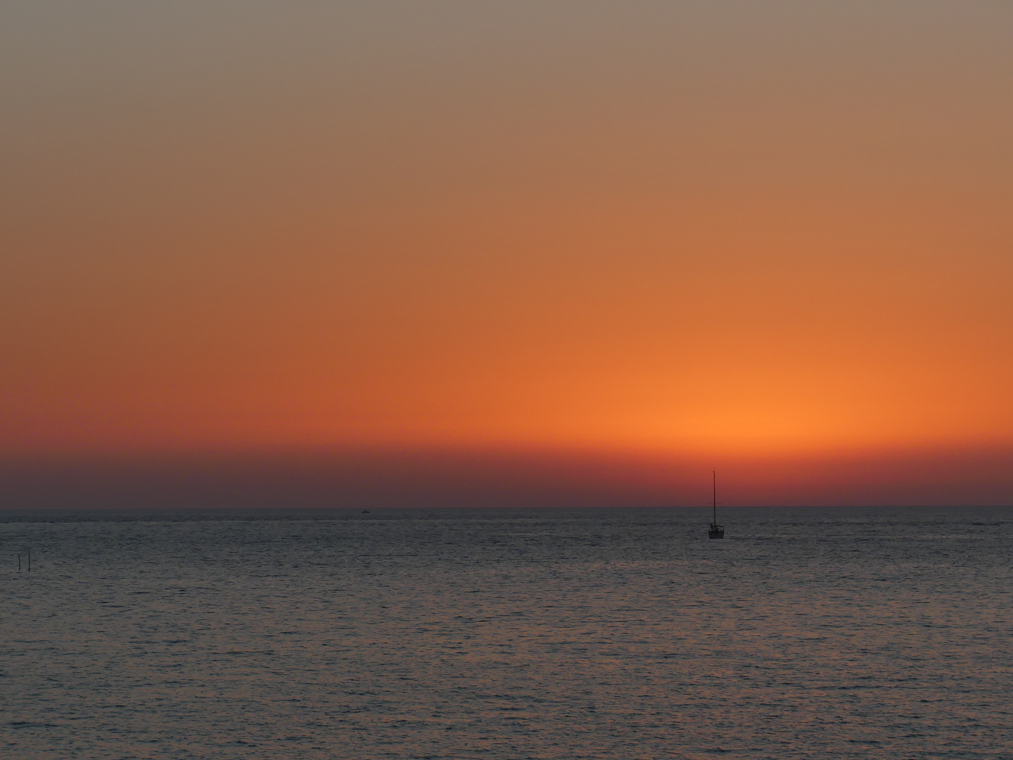 Stimungsvoller Abend am Meer