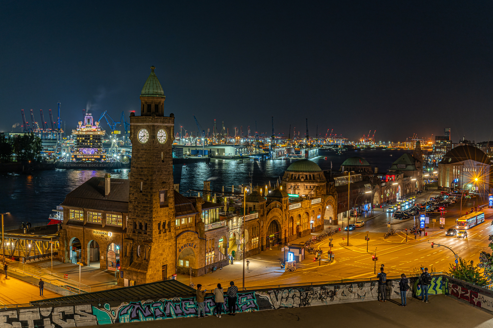 Stintfangblick - Landungsbrücken 