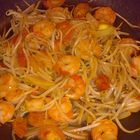 stir-fried shrimp and beansprout