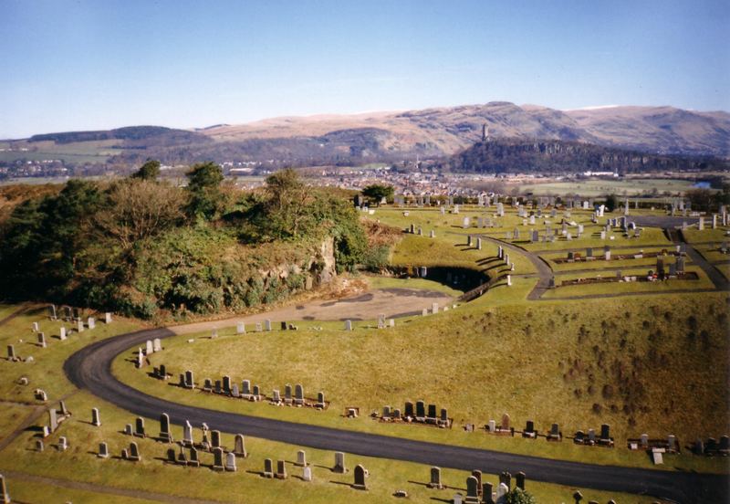 Stirling Castle - Blick auf den Friedhof...