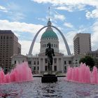St.Louis, Capitol mit dem Gateway Arch im Hintergrund