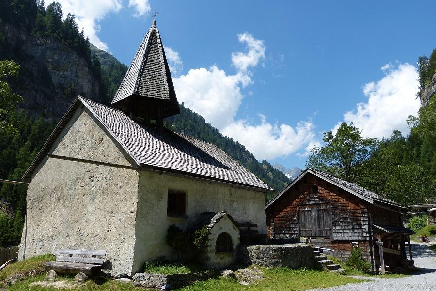 St.Martin Kirche im Calfeisental SG Schweiz 21. Juli 2015