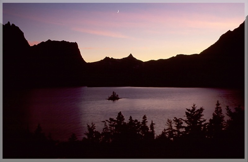 St.Mary Lake before sunrise