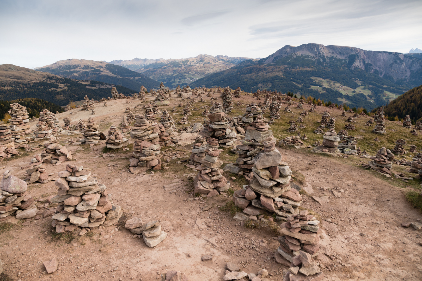 Stoanerne Mandln in Südtirol