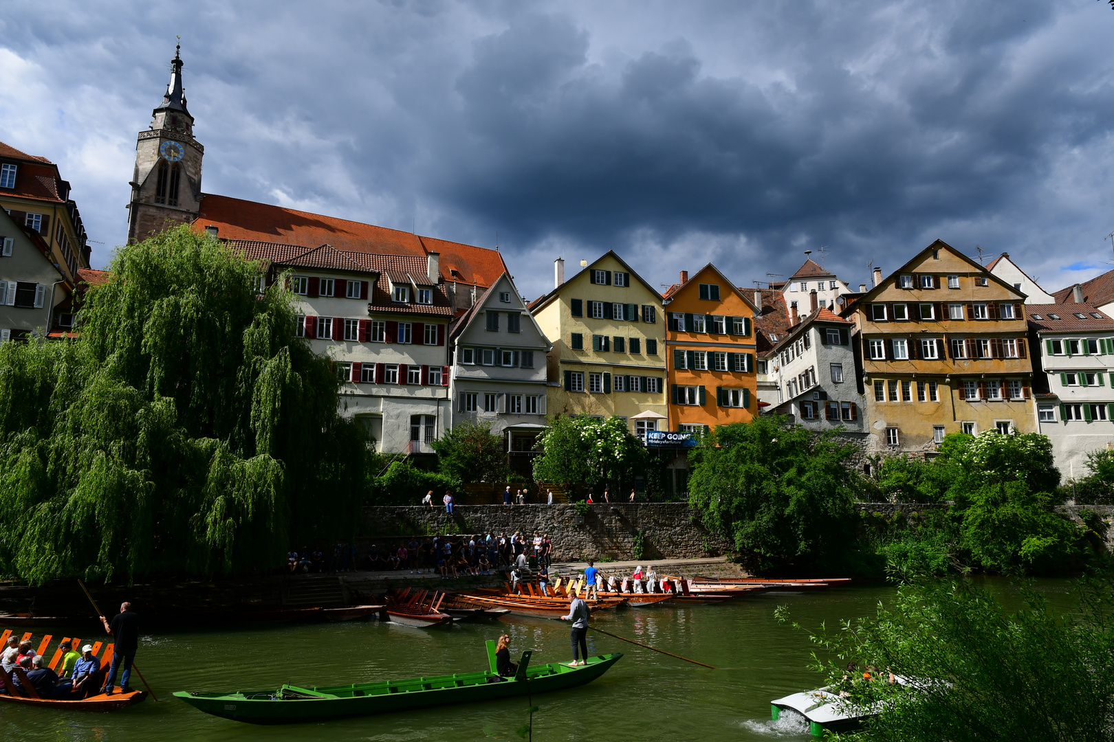 Stocherkähne in Tübingen 