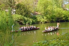 Stocherkahn am Neckar.