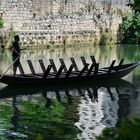 Stocherkahn auf dem Neckar in Tübingen