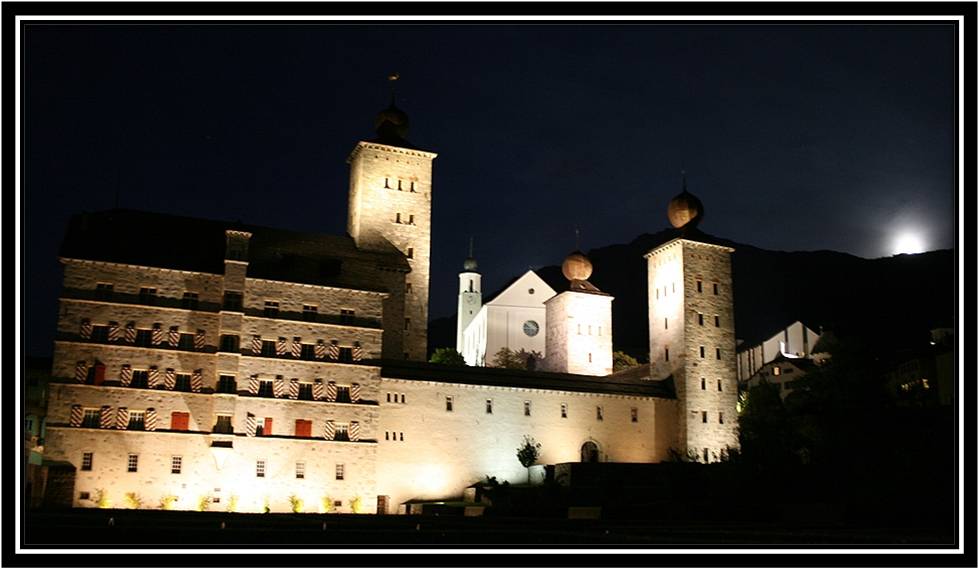 Stockalperschloss in Brig - bei Nacht