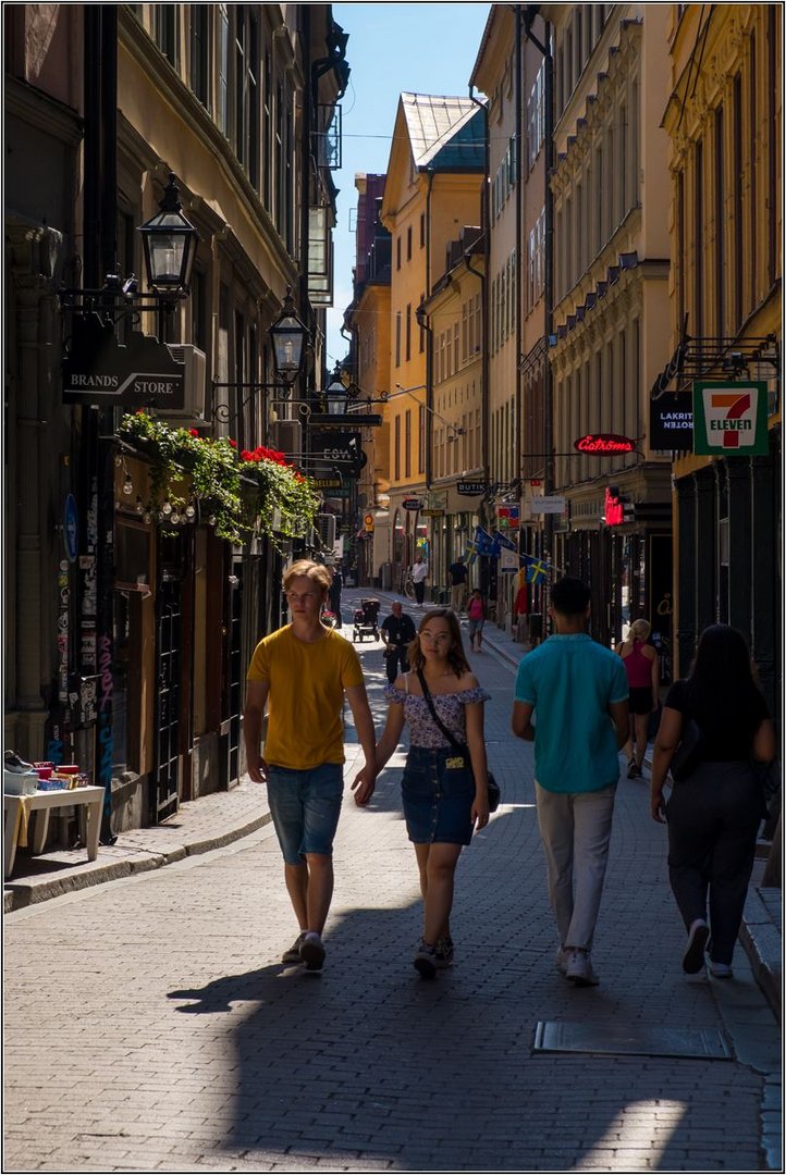 Stockholm 2020, unterwegs auf Gamla Stan.