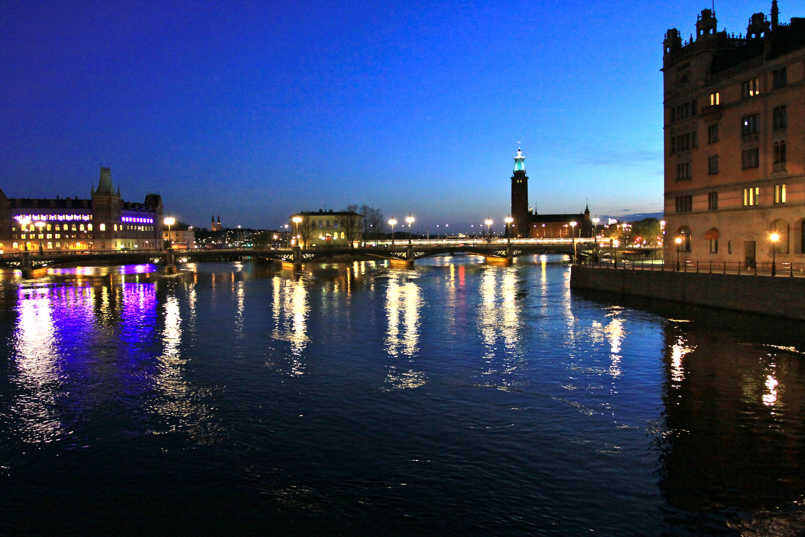 Stockholm bei Nacht