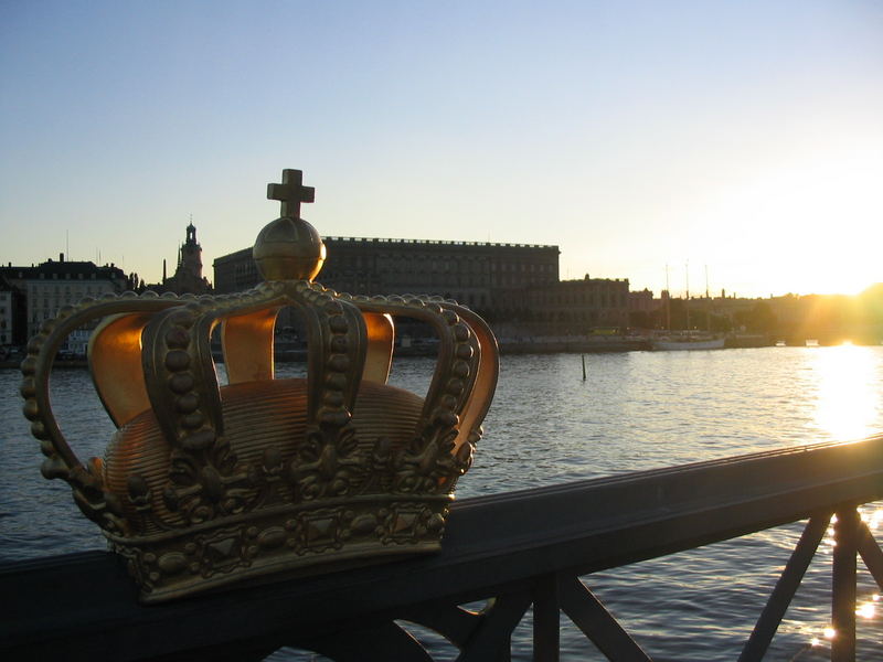 Stockholm Blick auf den Königspalast (Aug. 2004)