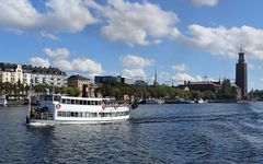 Stockholm (Blick auf Kungsholmen und Stadshuset)