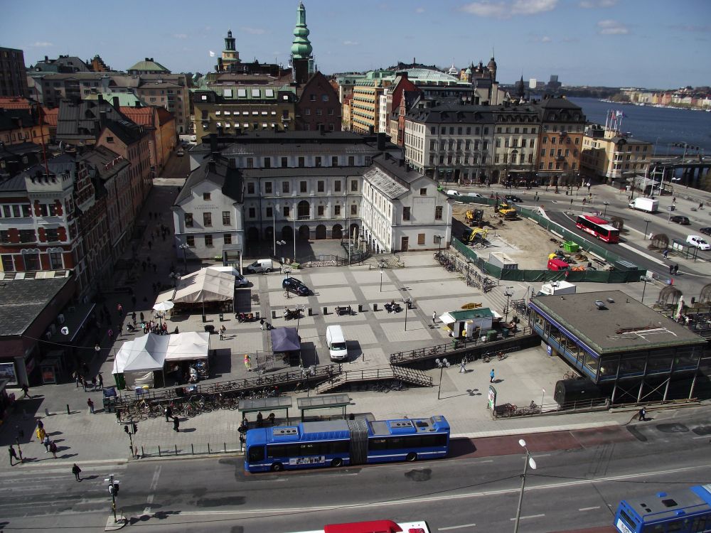 Stockholm - Blick vom Katarinahissen auf Stadsmuseet