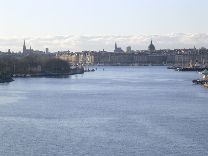 Stockholm; das Wasser "liegt Dir" zu Füssen...