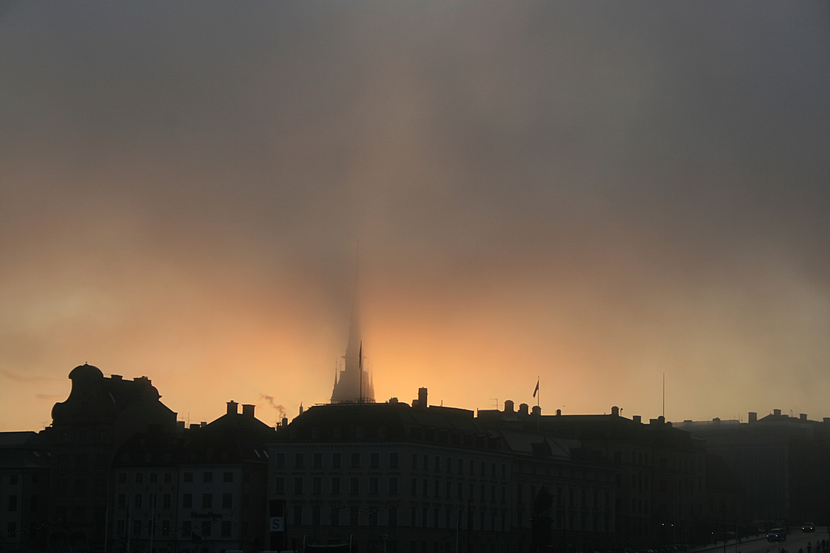 Stockholm im Nebel