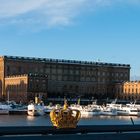 Stockholm im Winter - Blick auf das königliche Schloss