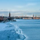 Stockholm im WInter - Blick von Västerbron