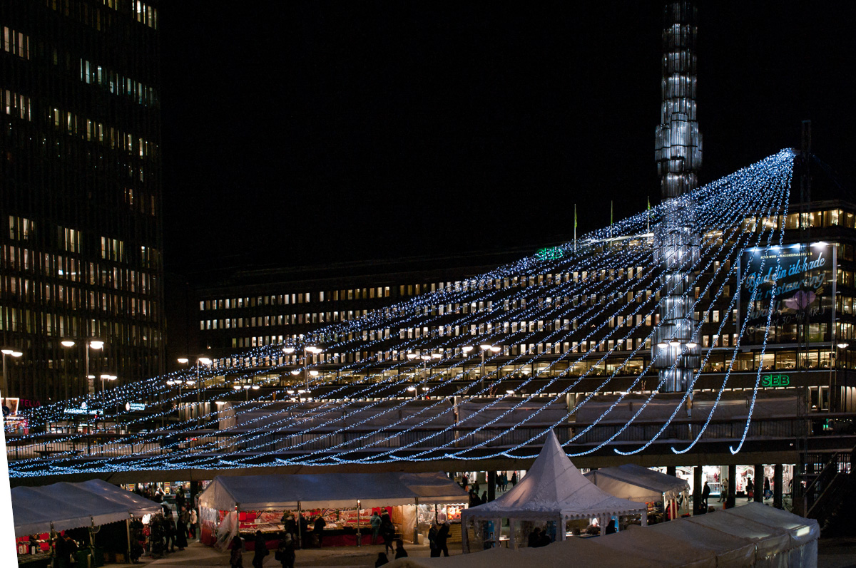 Stockholm im Winter - Sergels Torg