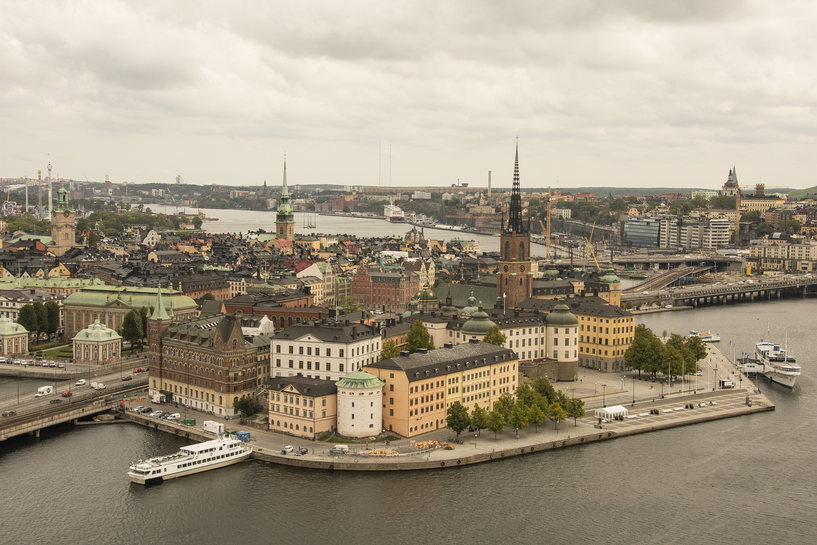 Stockholm - Kungsholmen - View from Town Hall Tower - View on Gambla Stan - 02