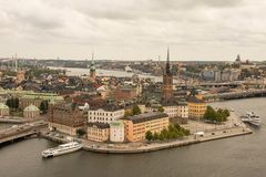 Stockholm - Kungsholmen - View from Town Hall Tower - View on Gambla Stan - 02