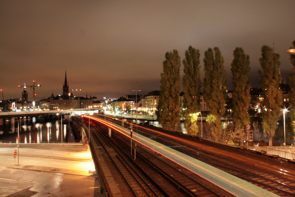 Stockholm Metro by night