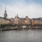 Stockholm på en regnig dag