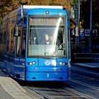 Stockholm, SL-Tram Linie 7 auf Djurgarden