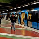 Stockholm, SL U-Bahn am Endpunkt Kungstradgarden