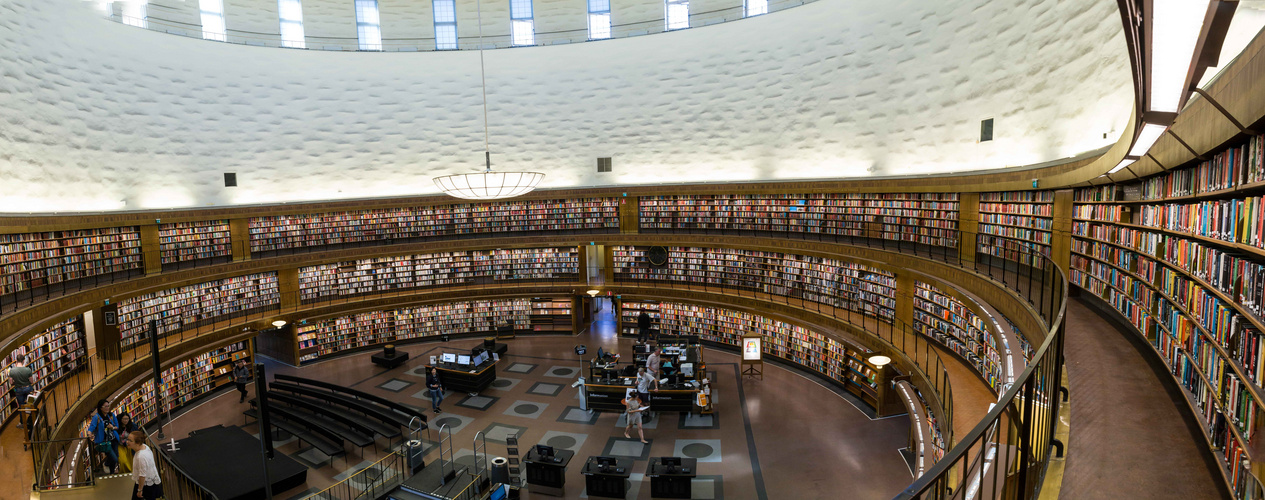 Stockholm stadsbibliothek - eine Runde Sache