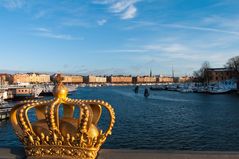 Stockholm Winter - Blick auf Strandvägen