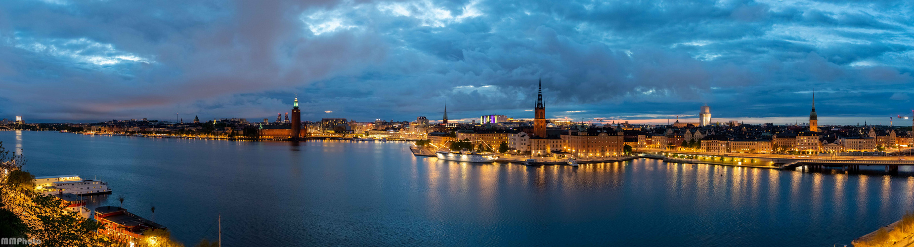 Stockholm zur blauen Stunde