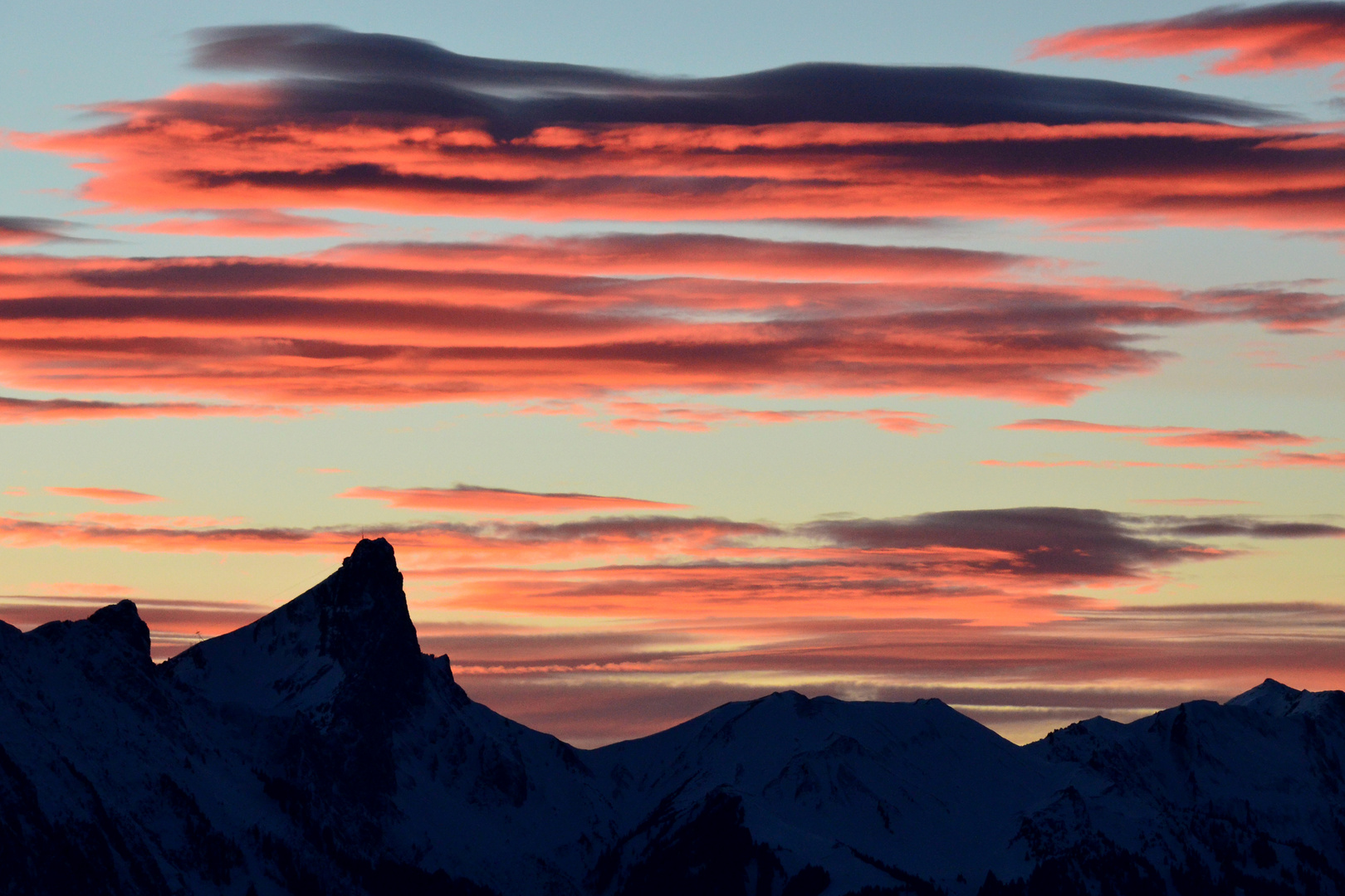 Stockhorn Abendlicht