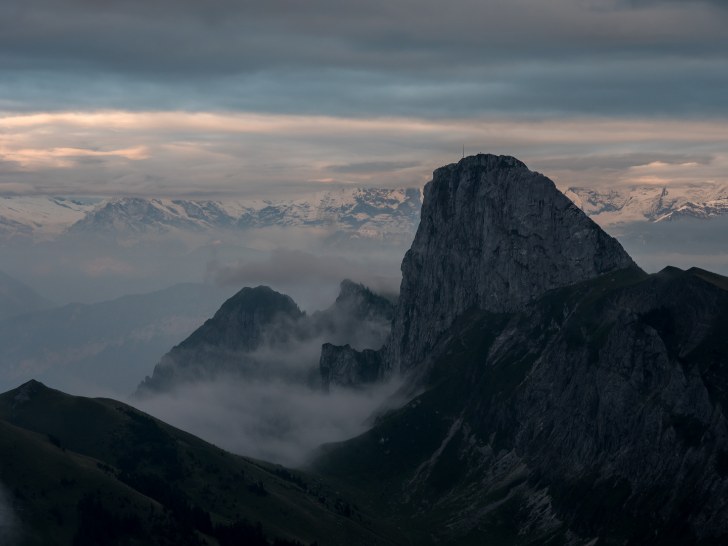 Stockhorn am Abend