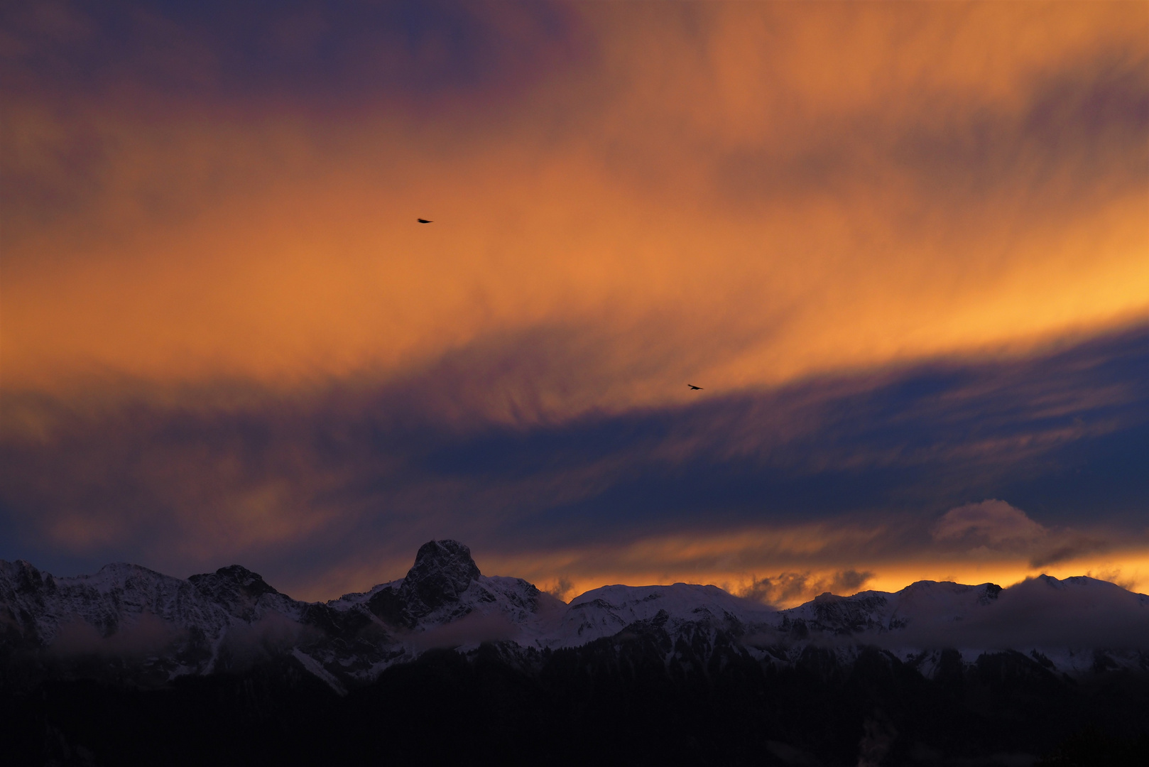 Stockhornkette im Abendlicht (Berner Oberland)