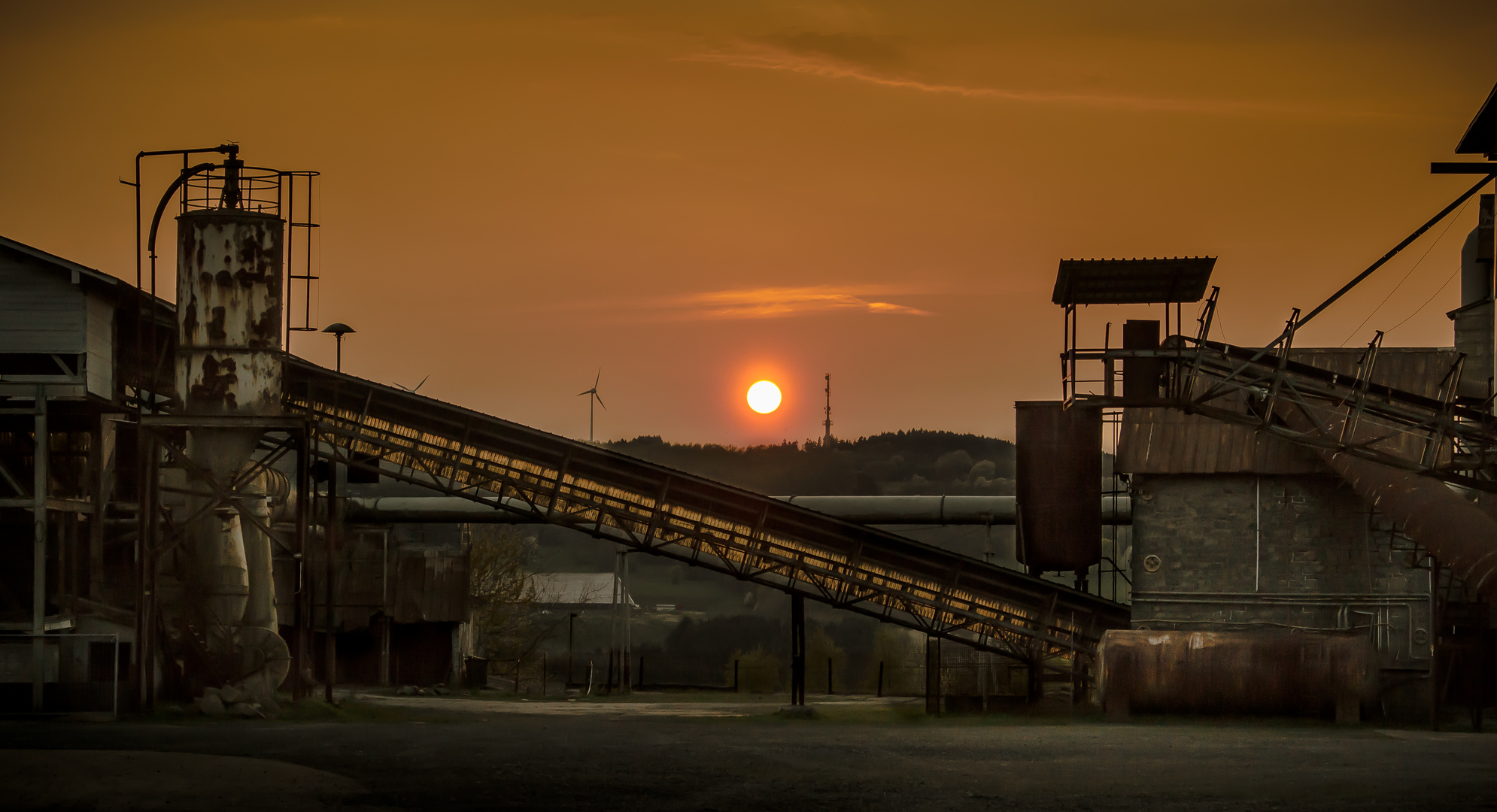 Stöffelpark Sonnenuntergang