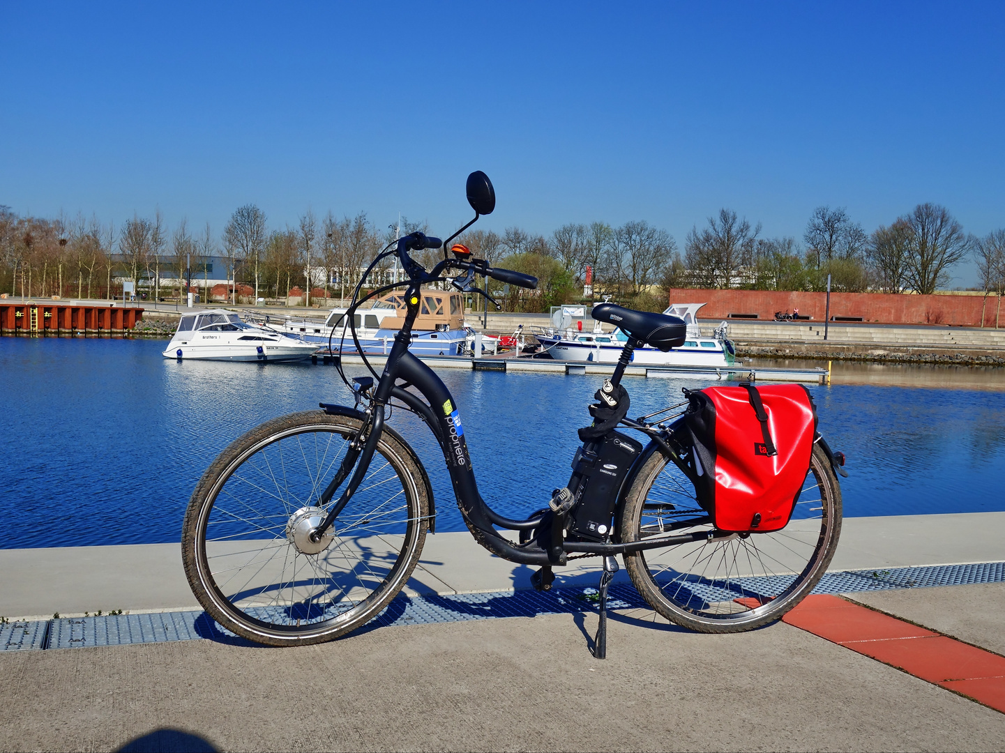 Stölting Harbor in Gelsenkirchen, inkl. meinem Rennrad ;-)