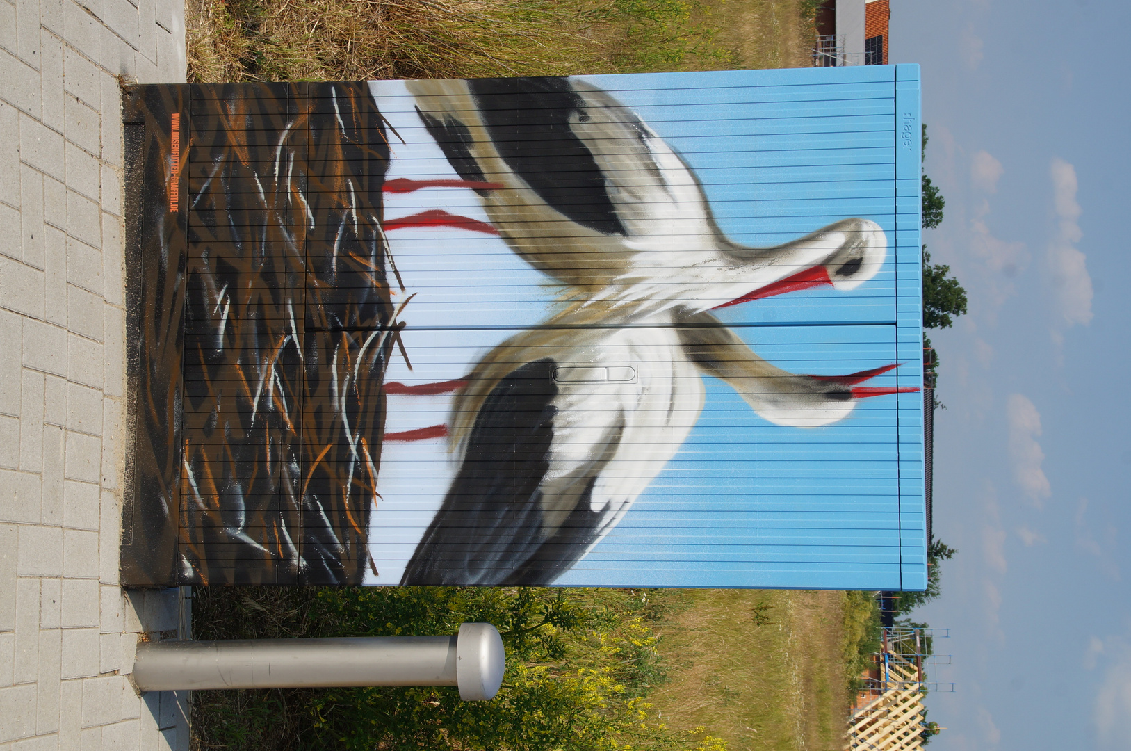 Störche im Nest