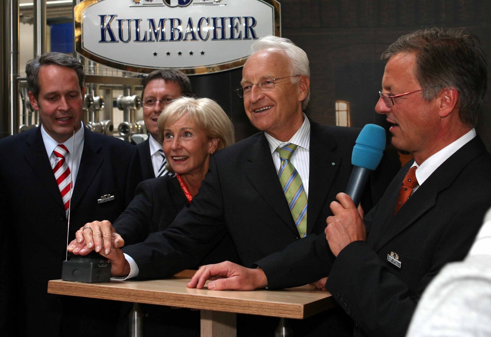 Stoiber bei Brauerei Kulmbacher