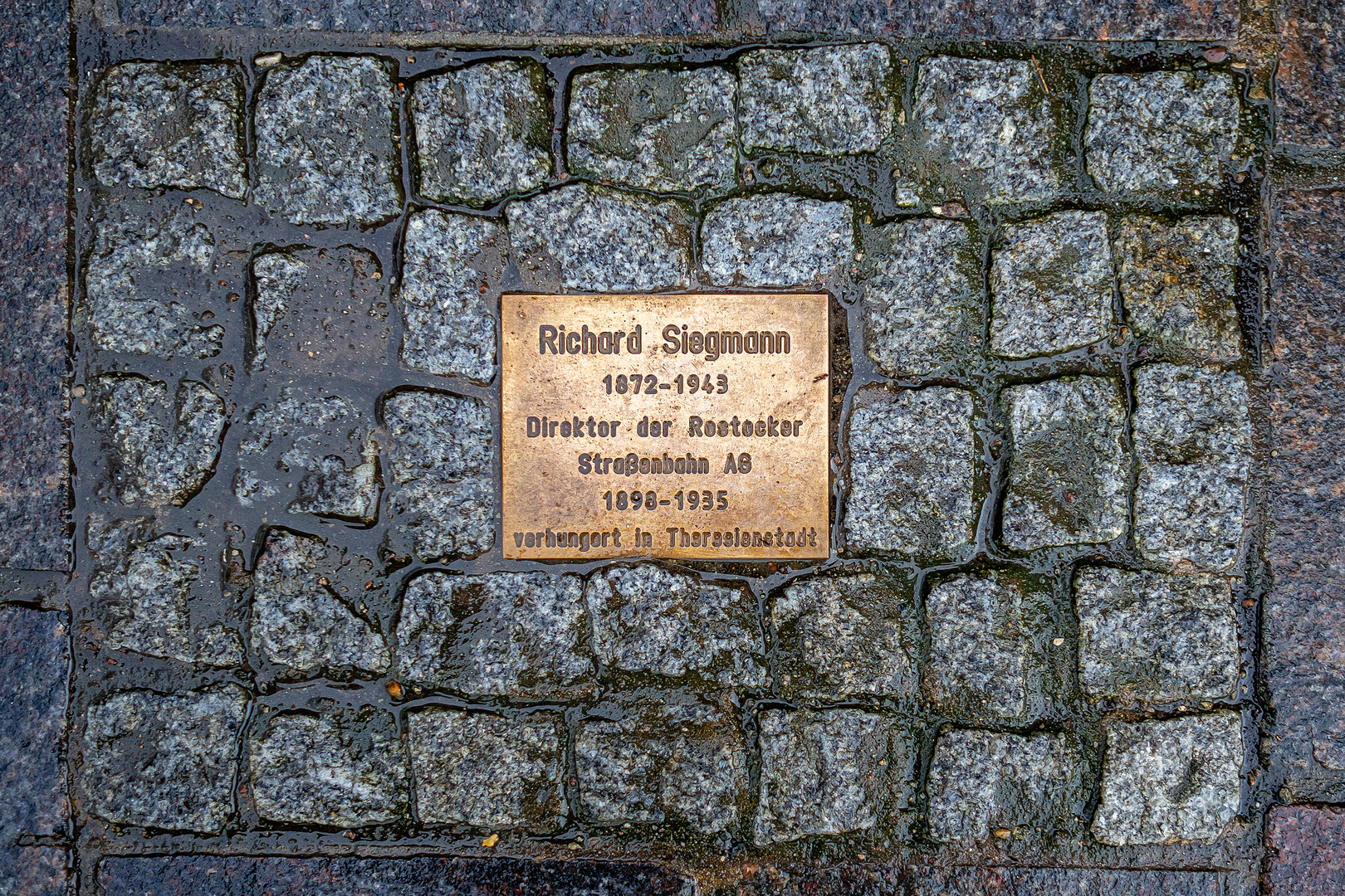 Stolperstein erinnert an Richard Siegmann