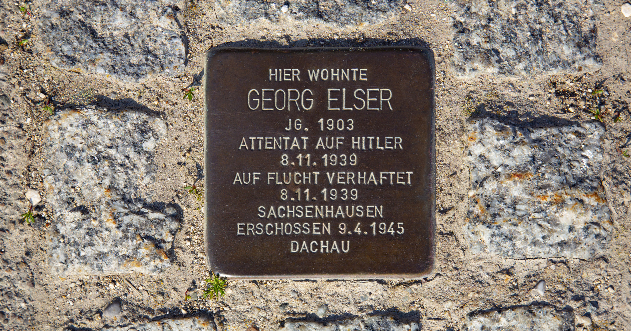 Stolperstein für Georg Elser